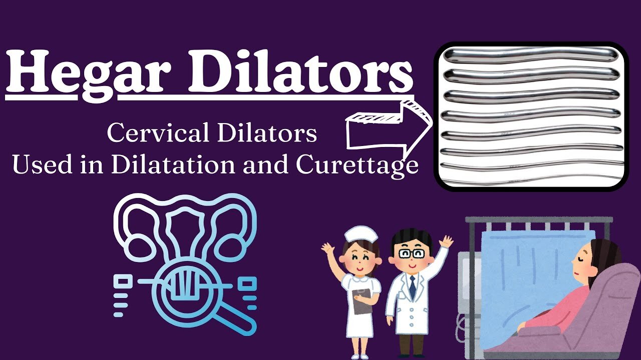 Hegar Cervical Dilators used in Gynecology | Uterine dilators