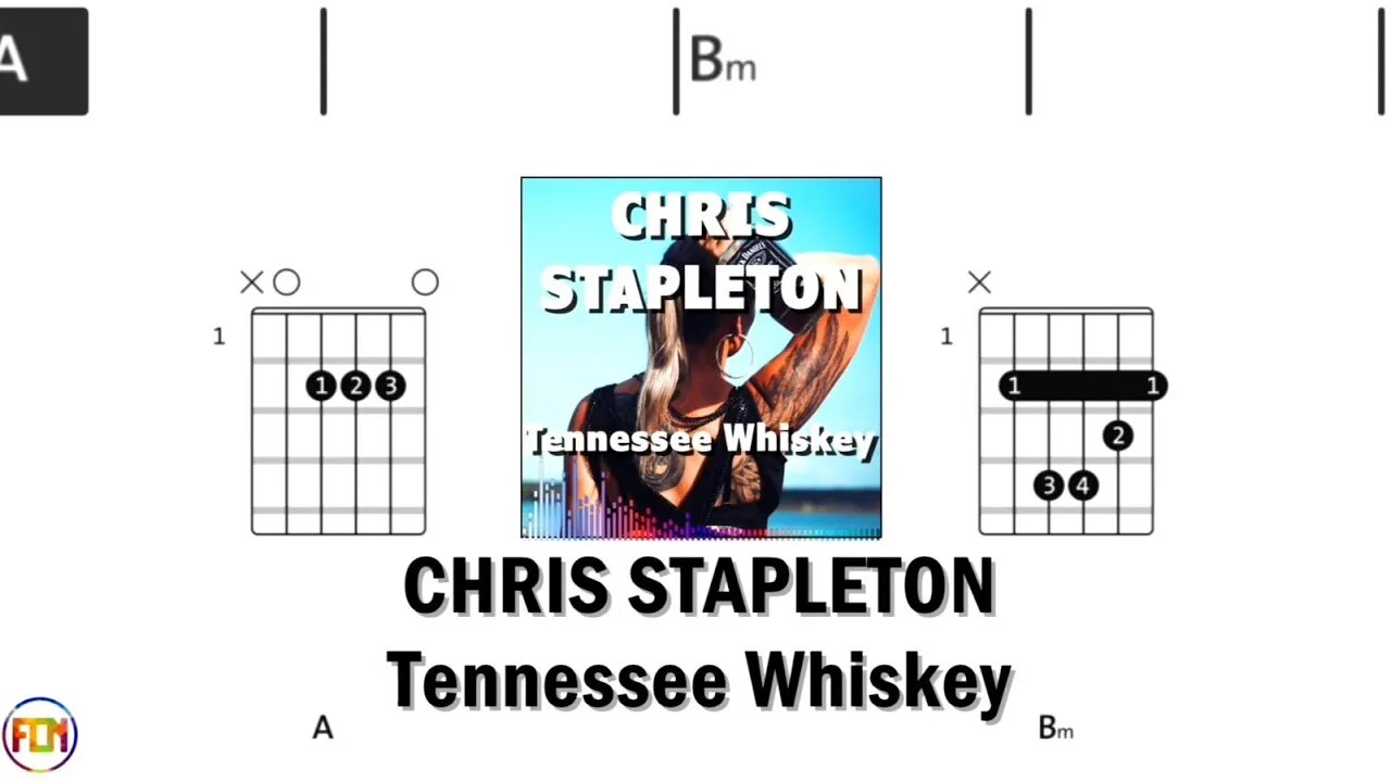 CHRIS STAPLETON Tennessee Whiskey FCN GUITAR CHORDS & LYRICS