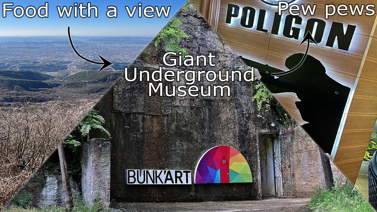 Food on top of Mt. Dajti! Day 4 - Bunk'Art 1 and Shooting Guns
