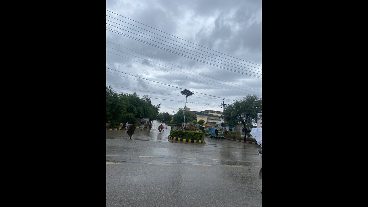 Kohat Rainstorm Floods Streets KPK Pakistan