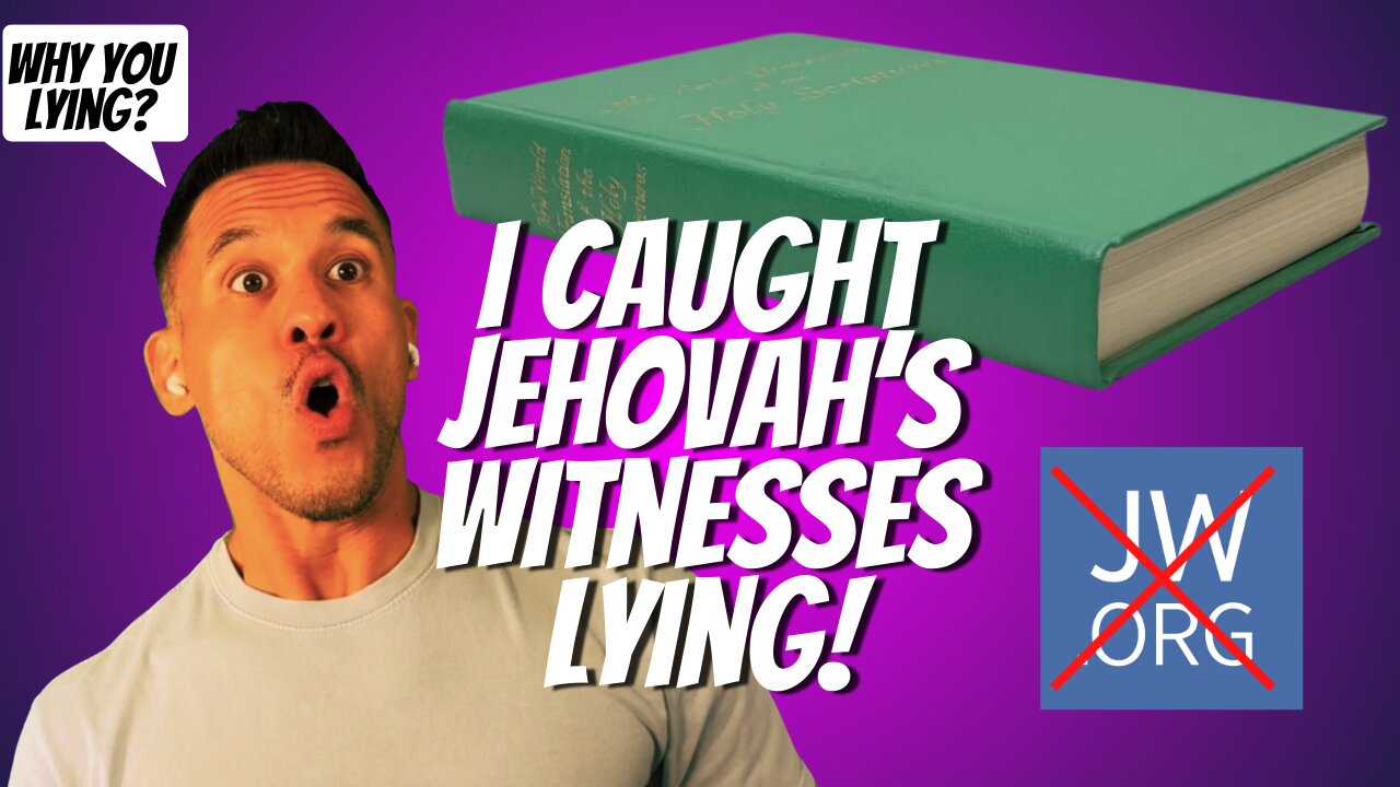 I CAUGHT Jehovah's Witnesses LYING in The New World Bible Translation!