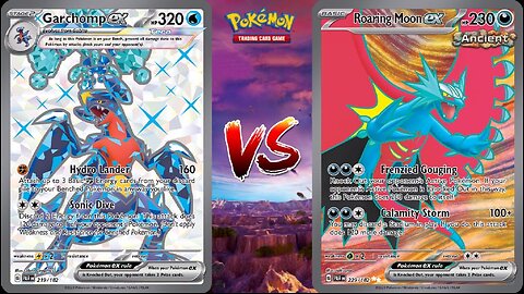 Pokemon TCG Live Garchomp EX VS Hisuian Samurott VSTAR Roaring Moon EX!!