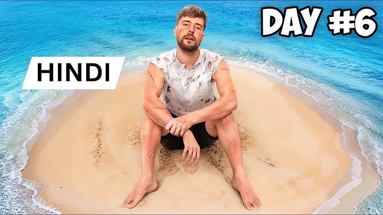 7 Days Stranded On An Island! New MrBeast Hindi! MrBeast Hindi