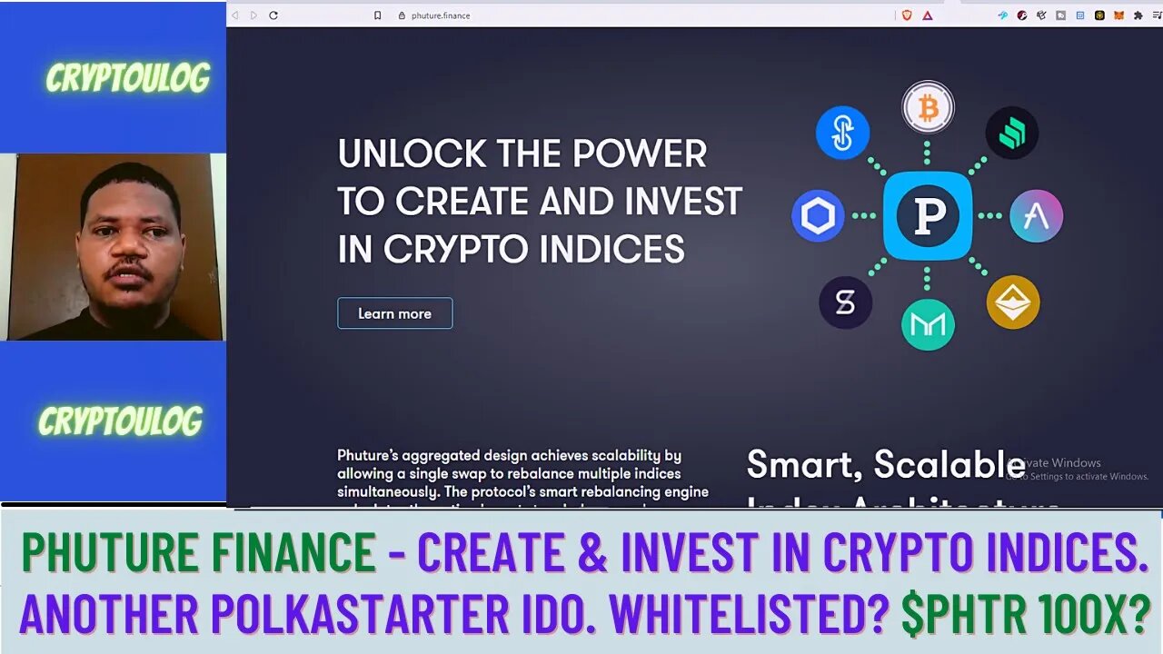 Phuture Finance - Create & Invest In Crypto Indices. Polkastarter IDO. Whitelisted? $PHTR 100X?