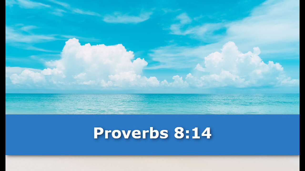 1 Minute -- Proverbs 8 Devotional -- June 8, 2023