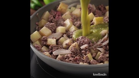 Carne Molida en Salsa Verde