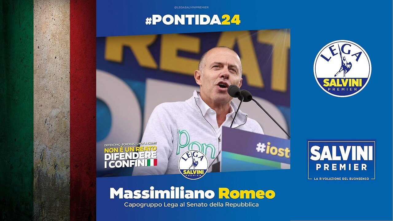 🔴 Massimiliano Romeo - #Pontida #Pontida2024