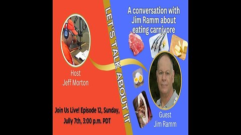 July 7, 2024 / Let's Talk About It w/ Jeff Morton - Talking about Carnivore Diet...