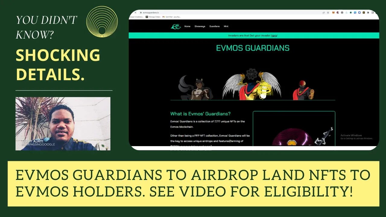 Evmos Guardians To Airdrop Land NFTs To Evmos Holders. See Video For Eligibility!