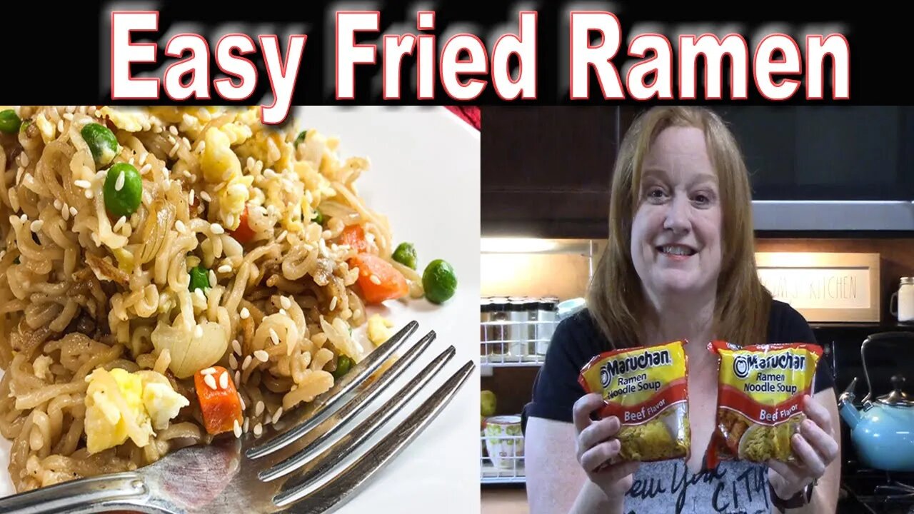 EASY VEGETABLE FRIED RAMEN RECIPE | Tastes just like fried rice | Cook With me Cheap Meal