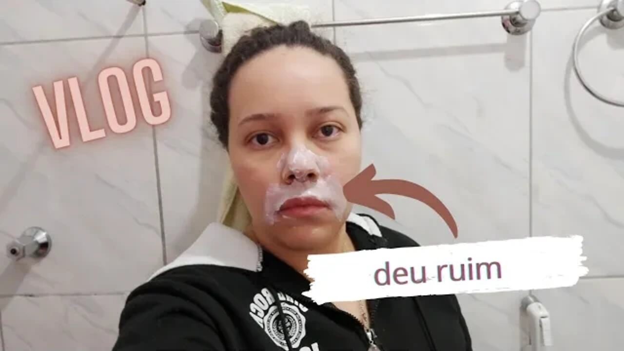 VLOG| DEPILEI MEU BIGODE, deu ruim.