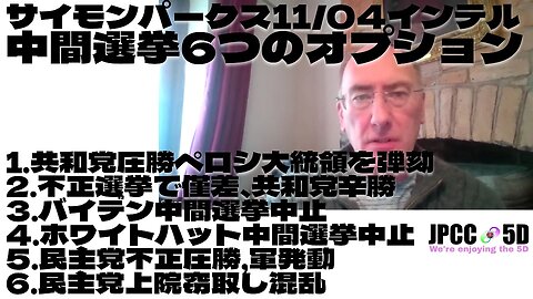 【パート1】11月4日 中間選挙6つのオプション サイモンパークス コネクティングコンシャスネス