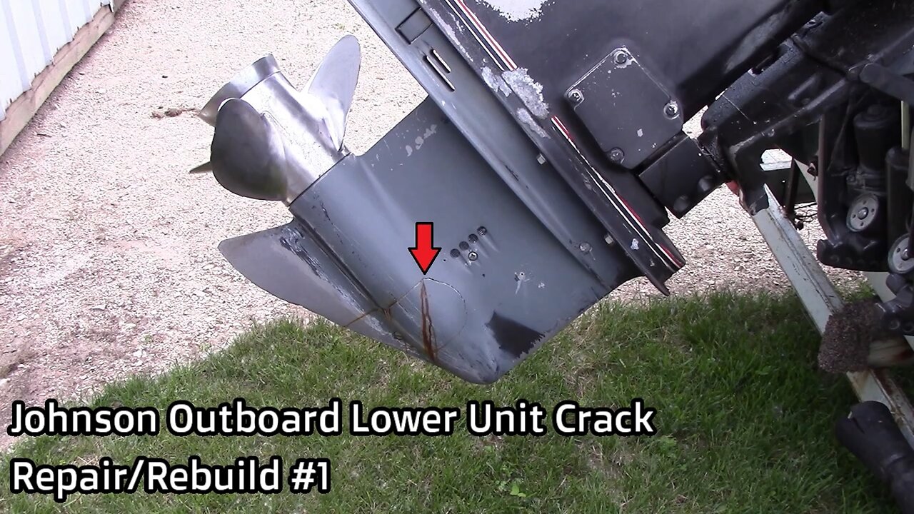 Johnson Outboard Lower Unit Crack Repair/Rebuild #1