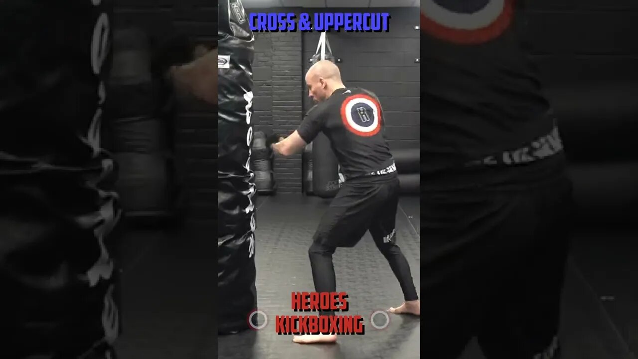 Heroes Training Center | Kickboxing & MMA "How To Double Up" Cross & Uppercut | #Shorts