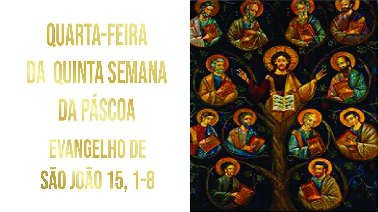 Evangelho da Quarta-feira da Quarta Semana da Páscoa, Jo 15, 1-8