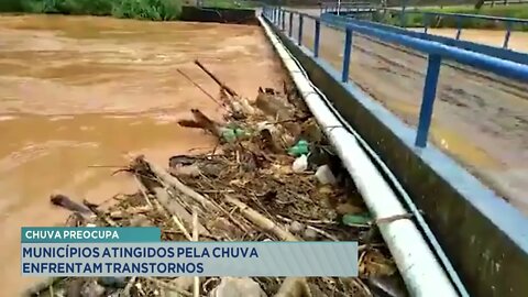 Chuva preocupa: municípios atingidos pela chuva enfrentam transtornos