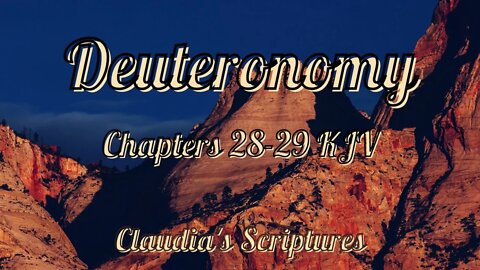 The Bible Series Bible Book Deuteronomy Chapters 28-29 Audio