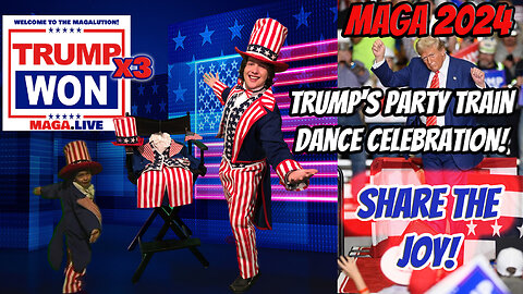 Trump's Party Train Dance Celebration "Trump Won" MAGA Dance Compilation