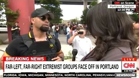 Portland Protester Says Both ANTIFA And White Supremacists SHOULD Be Put On Terrorists Watch List!