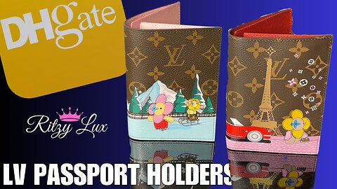 Cute DHGATE LV Passport Holder DUPES WITH LINK IN BIO