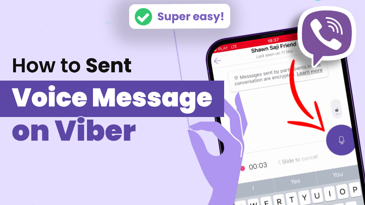 How to sent voice massage on viber