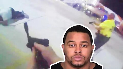 Maniac Strikes Officer With a Steel Bar Before Getting Shot Las Vegas Airport
