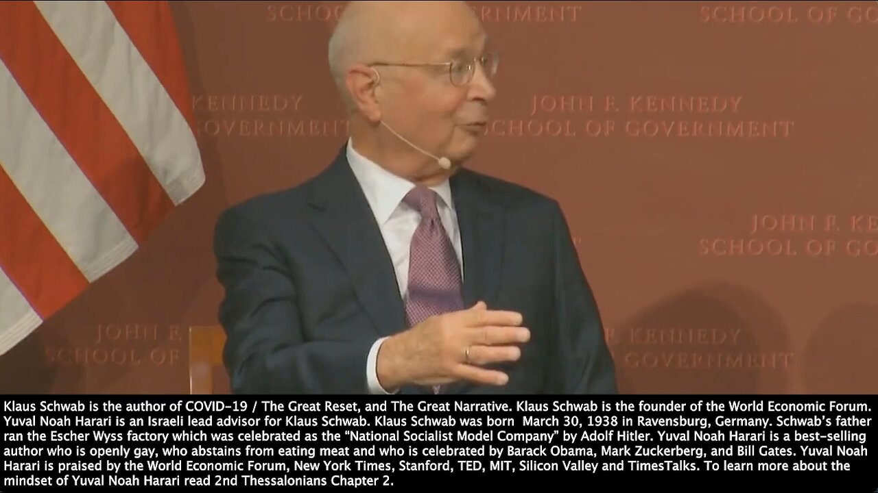 Klaus Schwab | "Mrs. Merkel, Vladimir Putin, They Have All Been Young Global Leaders of the World Economic Forum. We Are Very Proud of the Young Generation Like Prime Minister Justin Trudeau. I Know Half of His Cabinet Are WEF Young Global Leaders.&q