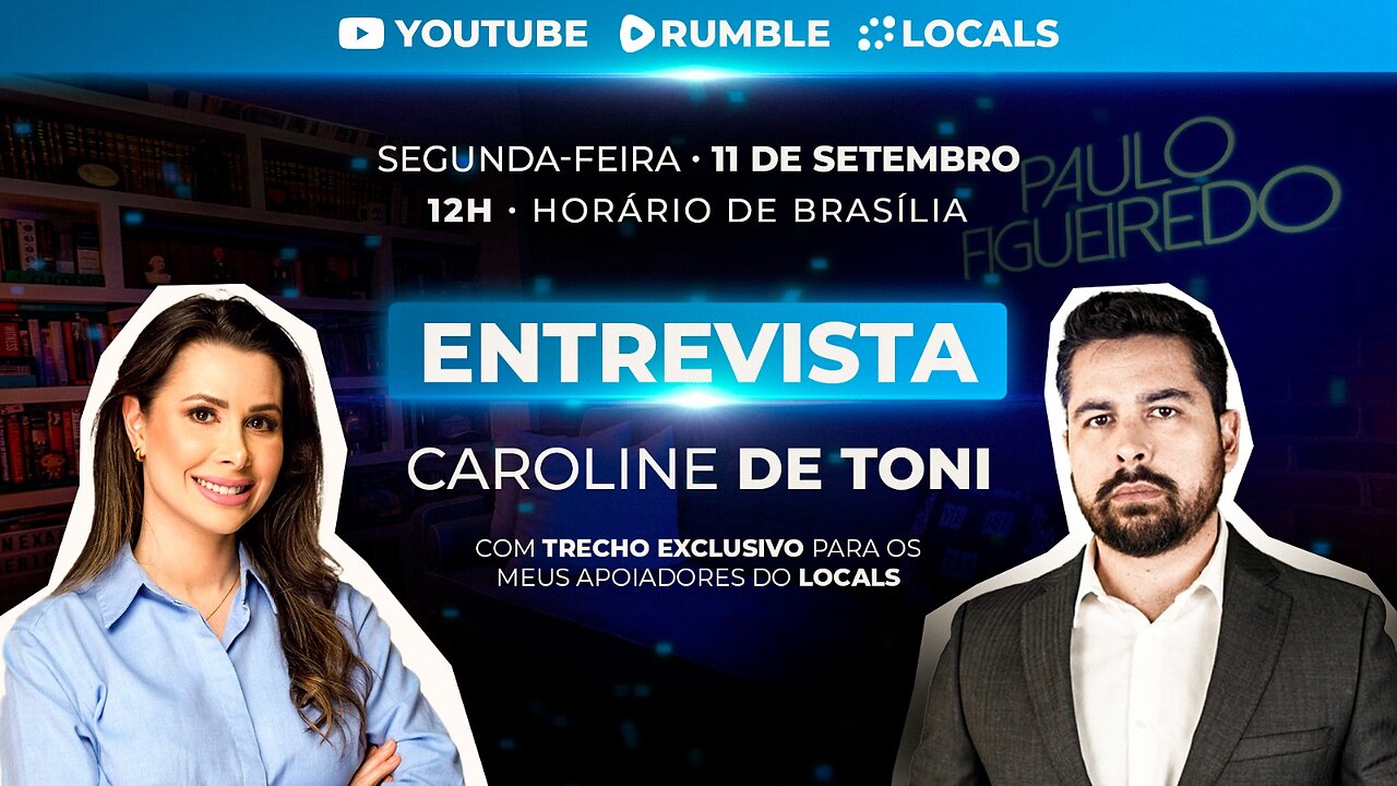 Paulo Figueiredo Entrevista Dep. Caroline De Toni - AO VIVO dos Studios do Locals em Miami