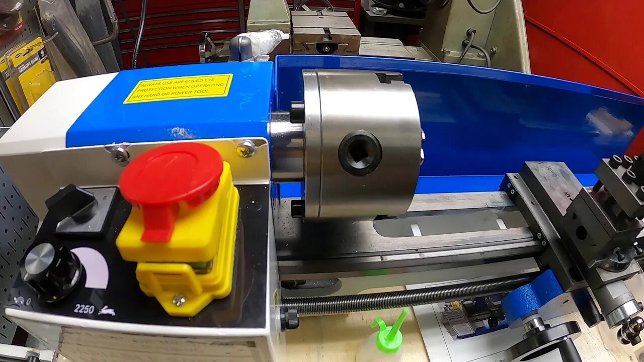 #2: Shiny, New, Base Model, China Mini-Lathe. (Feb 2021)