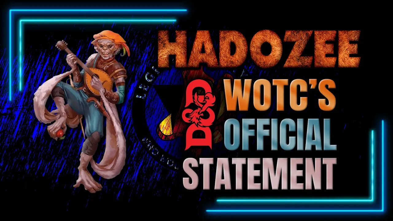 Official statement from #WotC (re: Hadozee) - with @RPG Elite