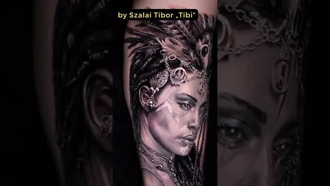 Stunning work by Szalai Tibor „Tibi“ #shorts #tattoos #inked #youtubeshorts