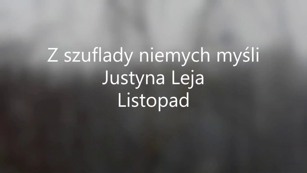 Z szuflady niemych myśli - Justyna Leja Listopad