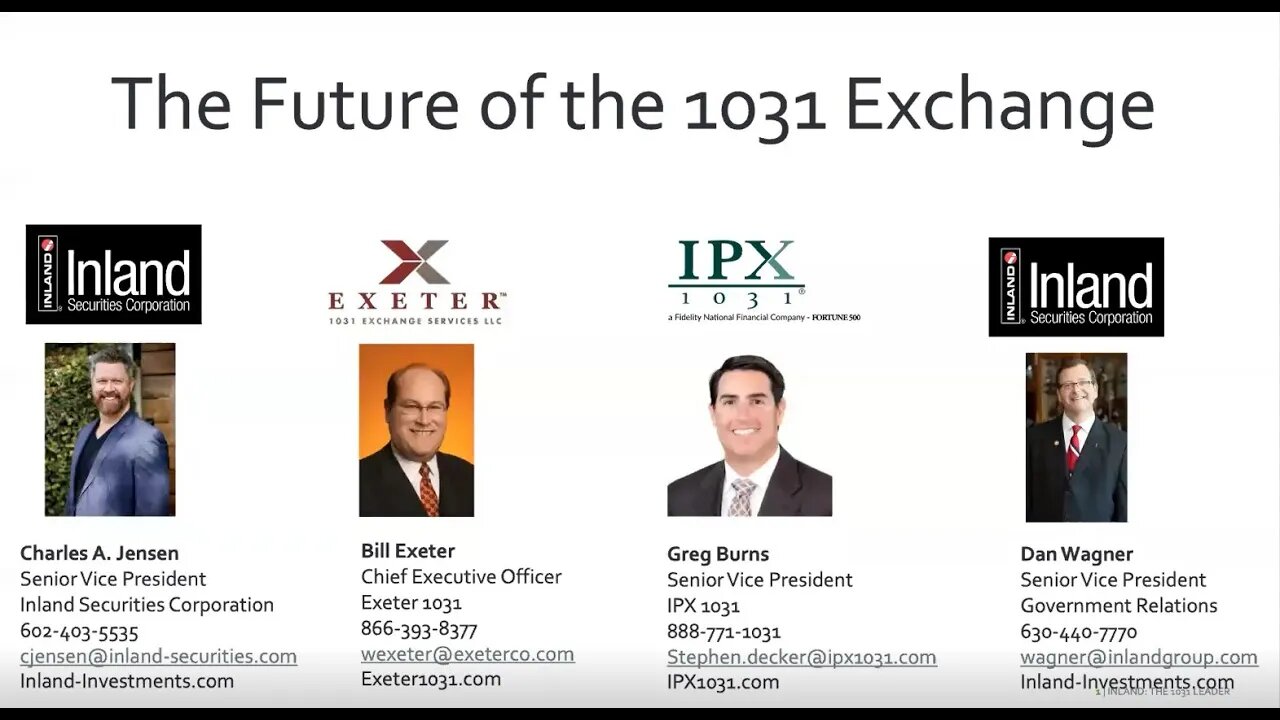 The Future of the 1031 Exchange - Legislative Update (May 2021)