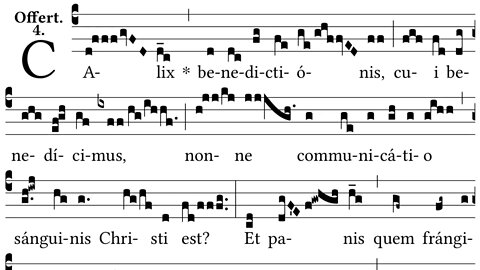 Calix benedictionis - Offertory for the Most Precious Blood