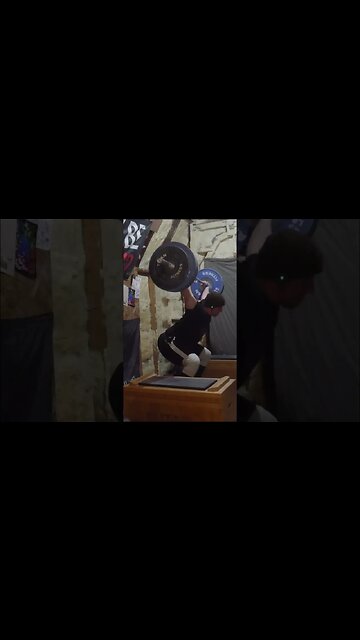 120 kg / 265 lb - Block Snatch