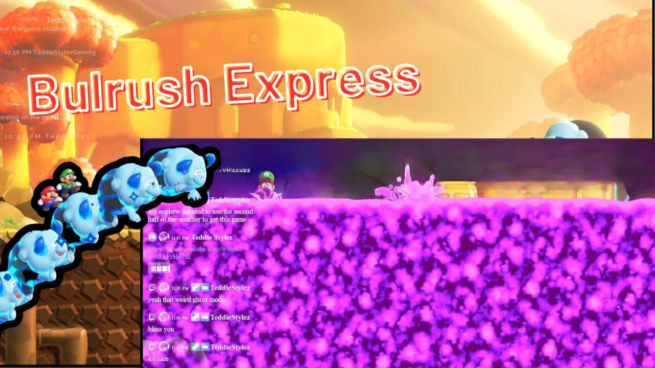 Super Mario Wonder Bulrush Express fails