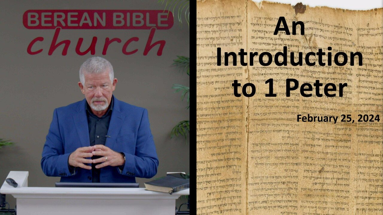 An Introduction to 1 Peter (1 Peter 1:1)