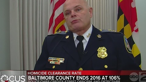 Baltimore County Police tout 106% homicide clearance rate for 2016