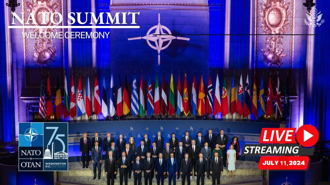 Live streaming : NATO Summit Washington 2024 meeting by the NATO Secretary General and the President of Ukraine