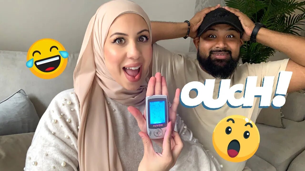 HUSBAND TRIES LABOR PAIN STIMULATOR!!