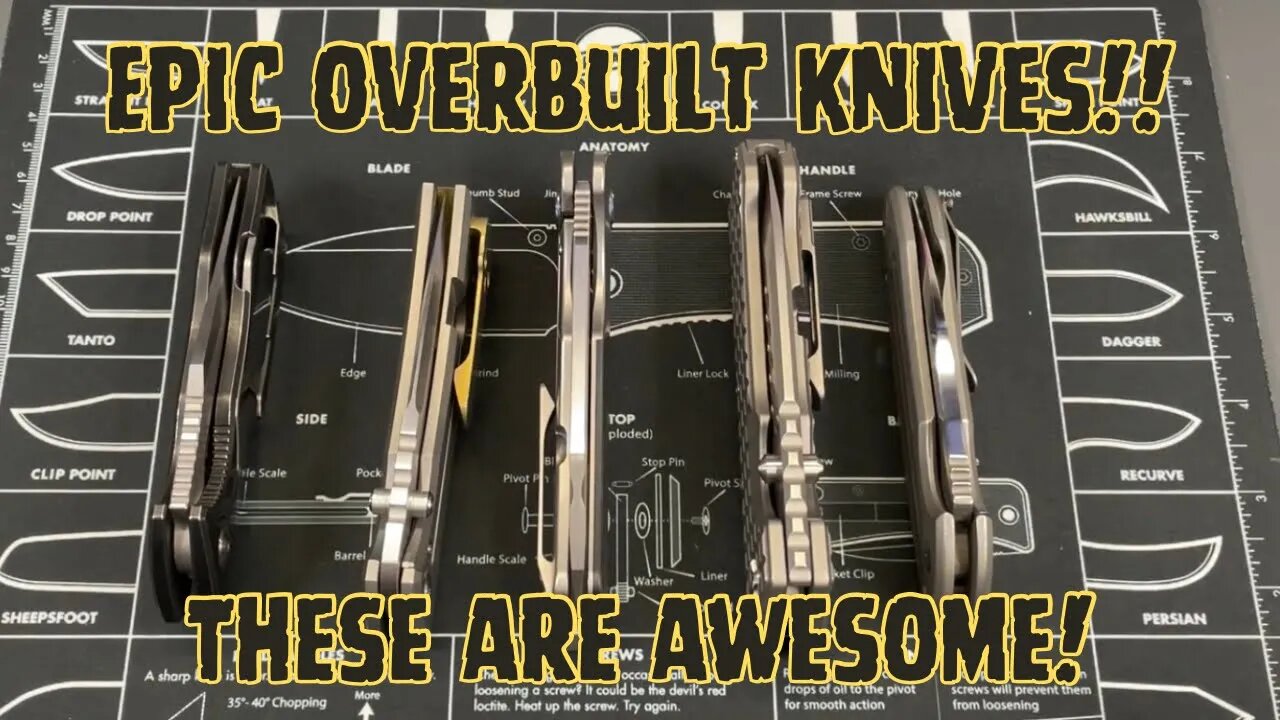 5 COOL OVERBUILT KNIVES | MAN THESE ARE AWESOME!!