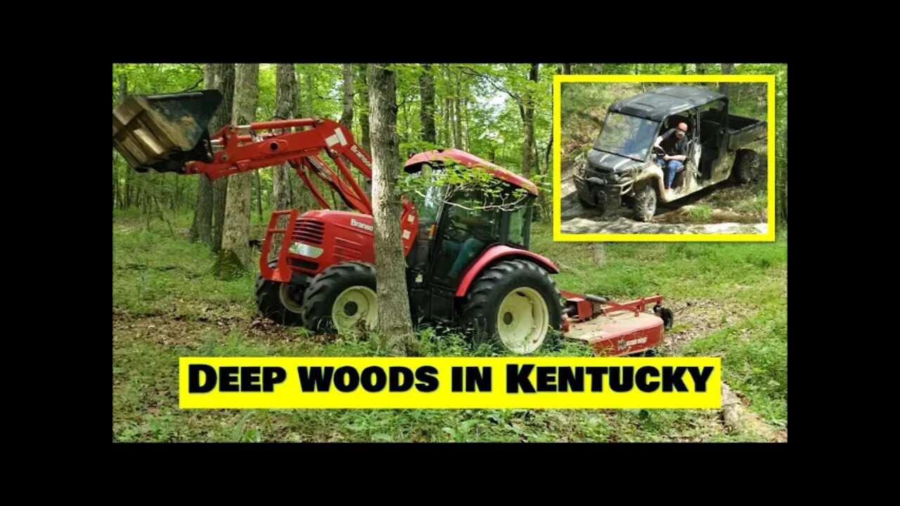 Kentucky land 190 acres bush hogging rotary cutter PART 2 Father's day weekend