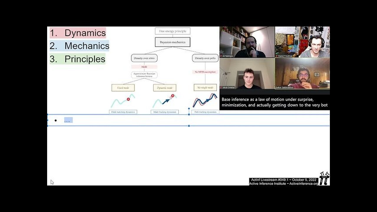 ActInf Livestream #049.1 ~ "A Worked Example of the Bayesian Mechanics of Classical Objects"