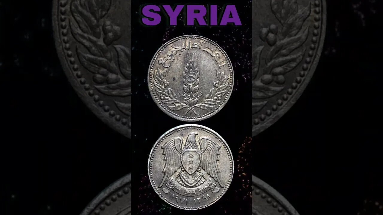 Syria 5 piastres 1971.#shorts #coinnotesz