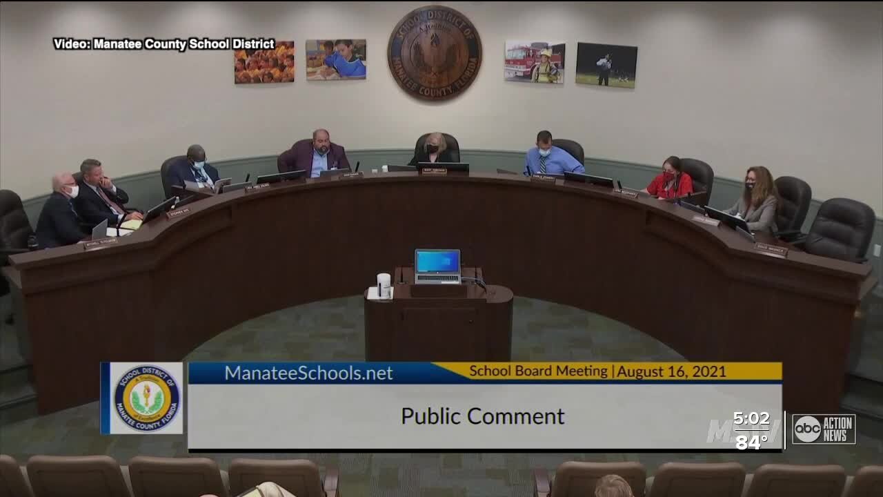 Mask mandate with opt-out provision for Manatee Co. students, employees approved by board