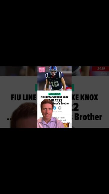 Dead at 22 Luke Knox, Brother To Buffalo Bills Dawson Knox.. 22?