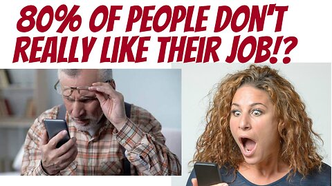 80% of people feel no connection with their job!? WTF?