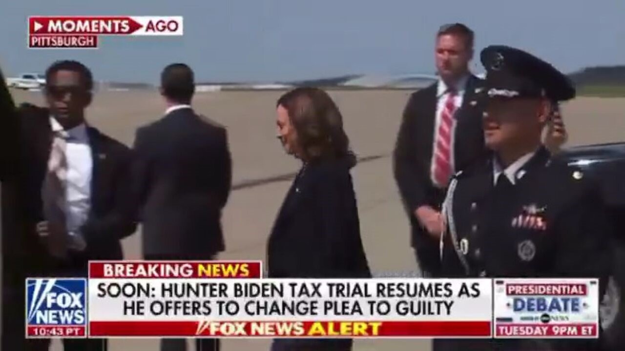 Kamala Ignores Reporters When They Ask If She Would Pardon Hunter Biden