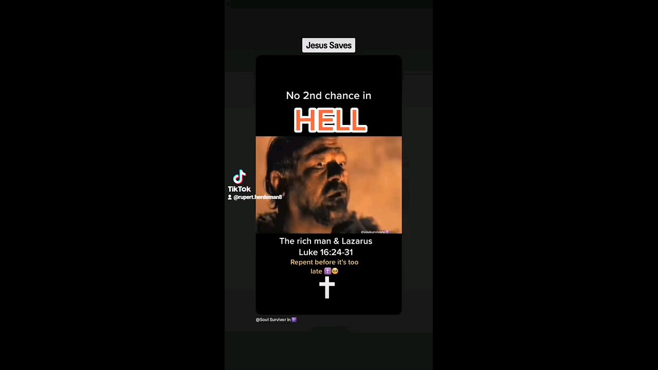 JESUS SAVES FROM HELL!