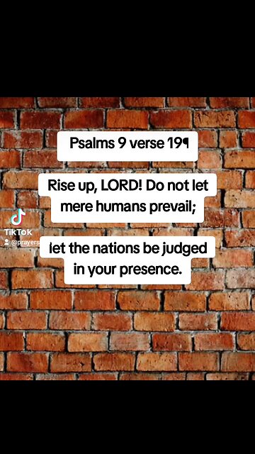 psalms 9 verse 19